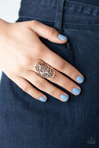 Paparazzi Accessories - Vine Vibe - Copper Ring - Travona's Dazzling Jewels