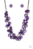 Paparazzi Accessories - Wonderfully Walla Walla - Purple Necklace - Travona's Dazzling Jewels