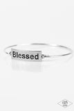 Paparazzi Accessories - Blessed - Silver Bracelet - Travona's Dazzling Jewels