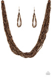 Paparazzi Accessories - The Speed of STARLIGHT - Copper Necklace - Travona's Dazzling Jewels