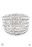 Paparazzi Accessories - Blinding Brilliance - White Ring - Travona's Dazzling Jewels