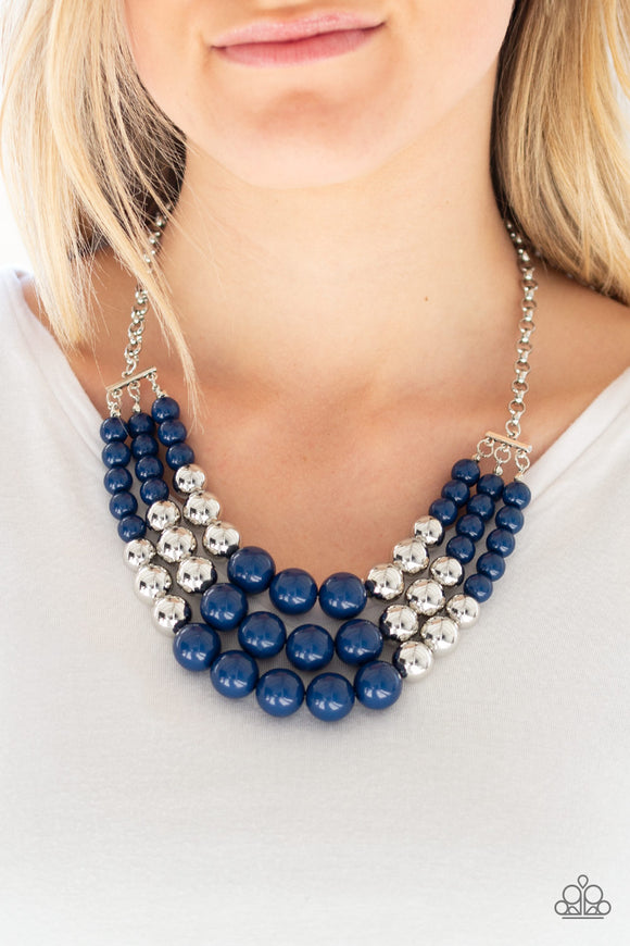 Paparazzi Accessories - Dream Pop - Blue Necklace - Travona's Dazzling Jewels