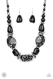 Paparazzi - In Good Glazes - Black Necklace