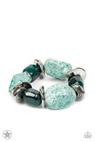 Paparazzi - Glaze of Glory - Blue Stretch Bracelet