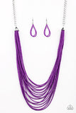 Paparazzi - Peacefully Pacific - Purple Necklace