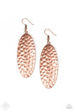 Paparazzi Accessories - Radiantly Radiant - Copper Earrings - Travona's Dazzling Jewels