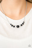 Paparazzi Accessories - Absolutely Brilliant - Black Necklace - Travona's Dazzling Jewels