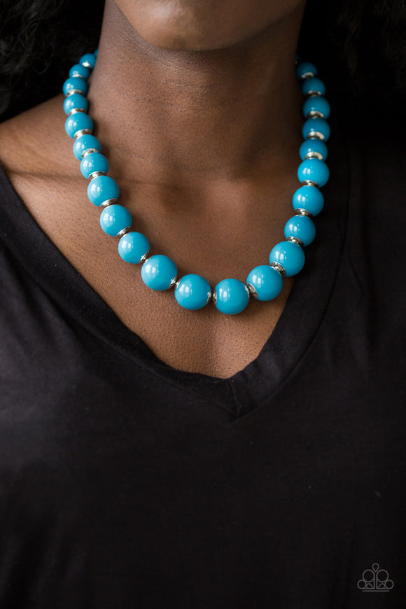 Paparazzi Accessories - Everyday Eye Candy - Blue Necklace - Travona's Dazzling Jewels