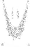 Paparazzi Accessories - Fishing for Compliments - Silver Necklace - Travona's Dazzling Jewels