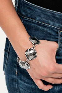 Paparazzi Accessories - Megawatt - Silver Bracelet - Travona's Dazzling Jewels