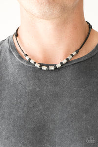 Paparazzi Accessories - PIRATE First Class - Black Urban Necklace - Travona's Dazzling Jewels