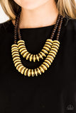 Paparazzi Accessories - Dominican Disco - Yellow Necklace - Travona's Dazzling Jewels