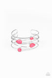 Paparazzi Accessories - Fashion Frenzy - Pink Bracelet - Travona's Dazzling Jewels