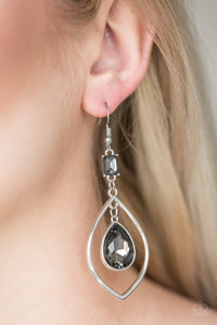 Paparazzi Accessories - Priceless - Silver Earrings - Travona's Dazzling Jewels