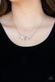 Paparazzi Accessories - Rising Starlet - White Necklace - Travona's Dazzling Jewels