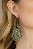 Paparazzi - Rural Ripples - Brass Earrings