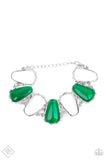 Paparazzi - Yacht Club Couture - Green Bracelet