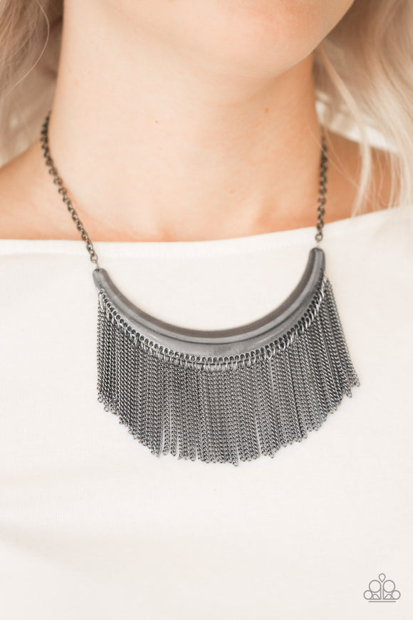 Paparazzi - Zoo Zone - Black Necklace