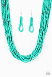 Paparazzi - Summer Samba - Blue Necklace