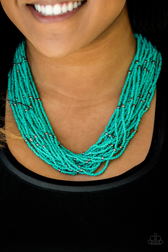 Paparazzi - Summer Samba - Blue Necklace