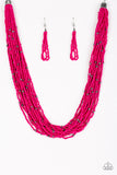 Paparazzi - Summer Samba - Pink Necklace