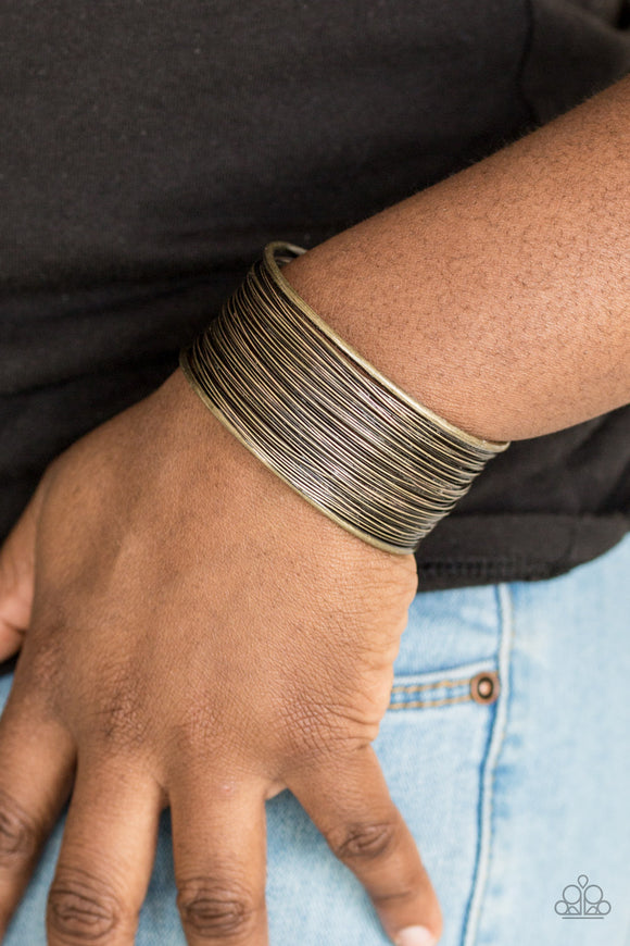 Paparazzi - Wire Warrior - Brass Cuff Bracelet