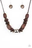 Paparazzi - Grand Turks Getaway - Brown Necklace