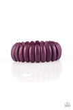 Paparazzi - Peacefully Primal - Purple Stretch Bracelet