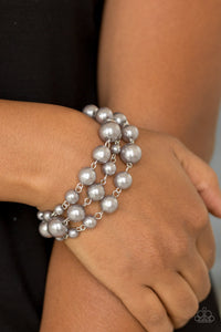 Paparazzi - Until The End Of TIMELESS - Silver Pearl Bracelet