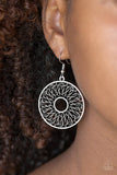 Paparazzi - Malibu Musical - Black Earrings