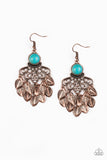 Paparazzi - A Bit On The Wildside - Copper Earrings