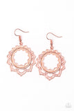 Paparazzi - Modest Mandalas - Copper Earrings