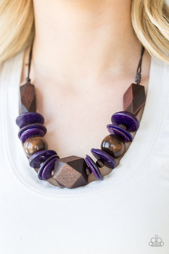 Paparazzi - Pacific Paradise - Purple Necklace