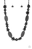 Paparazzi - Carefree Cococay - Black Necklace