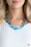 Paparazzi Accessories - ICE Versa - Blue Necklace - Travona's Dazzling Jewels