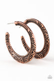 Paparazzi - Rumba Rendezvous - Copper Hoop Earrings