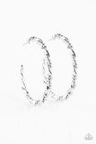 Paparazzi - Street Mod - Silver Hoop Earrings