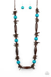Paparazzi - Cozumel Coast - Blue Wooden Necklace