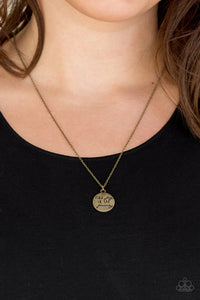 Paparazzi - Find Joy - Brass Necklace