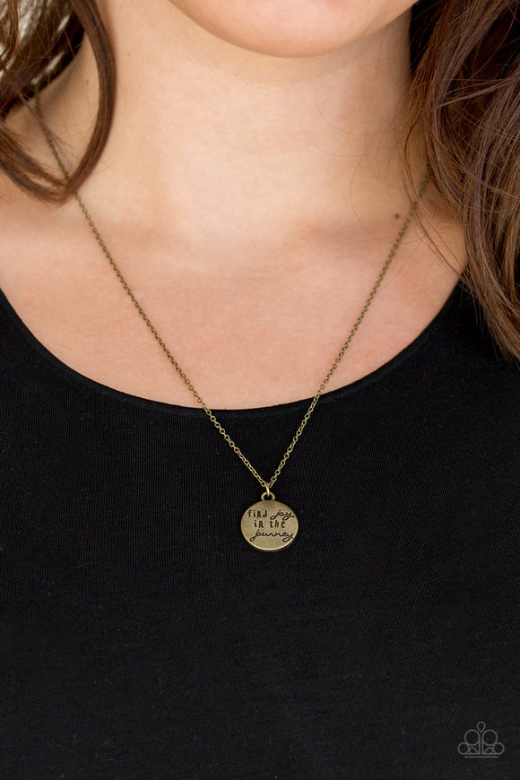 Paparazzi - Find Joy - Brass Necklace