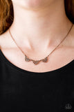 Paparazzi - Another Love Story - Copper Heart Necklace