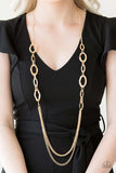 Paparazzi - Street Beat - Gold Necklace