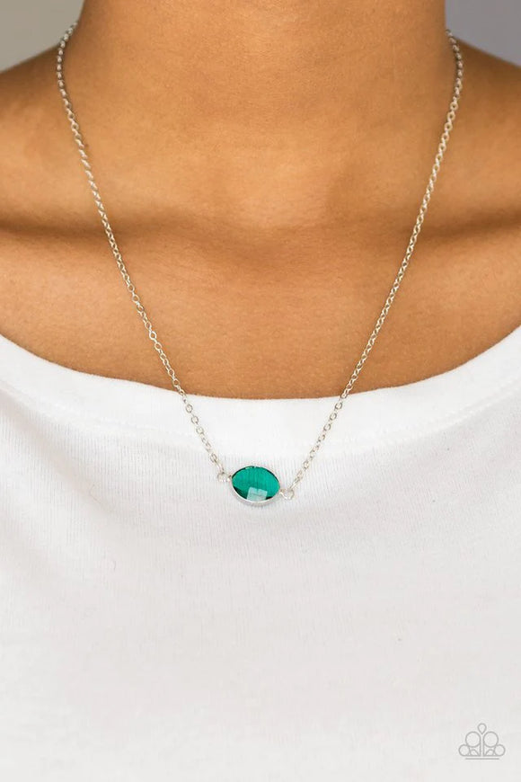 Paparazzi - Fashionably Fantabulous - Green Necklace