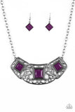 Paparazzi - Feeling Inde-PENDANT - Purple Necklace