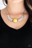 Paparazzi - Egyptian Spell - Yellow Necklace