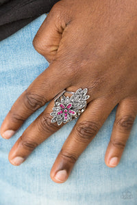 Paparazzi - Formal Floral - Pink Ring