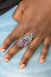 Paparazzi - Formal Floral - Pink Ring