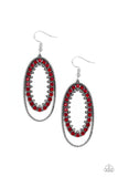 Paparazzi - Marry Into Money - Red Earrings