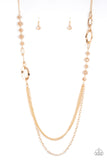 Paparazzi - Modern Girl Glam - Long Gold Necklace