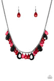 Paparazzi - Hurricane Season - Red Necklace